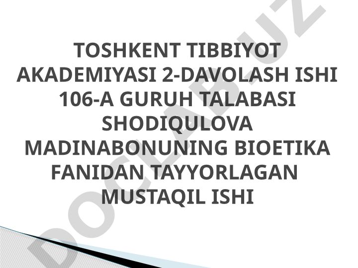 Tibbiy faoliyatda bevosit aktiv evtanaziyaning etik huquqiy baholash