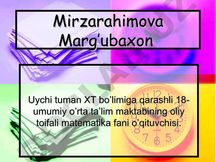 Trigonometriya elementlari: sinus, kosinus, tangens, kotangenslar orasidagi munosabatlar