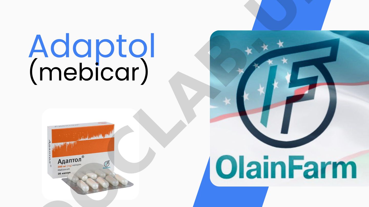 Adaptol (mebicar) farmakologik xususiyatlari va qo'llanilishi