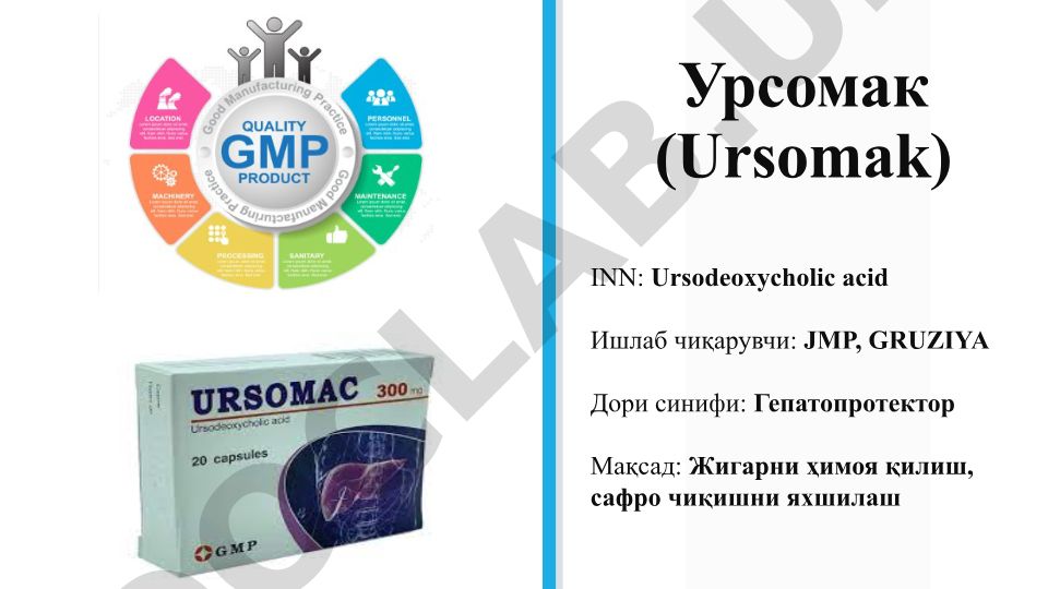 Урсодезоксихолевая кислота (Урсомак) в лечении заболеваний печени и желчевыводящих путей