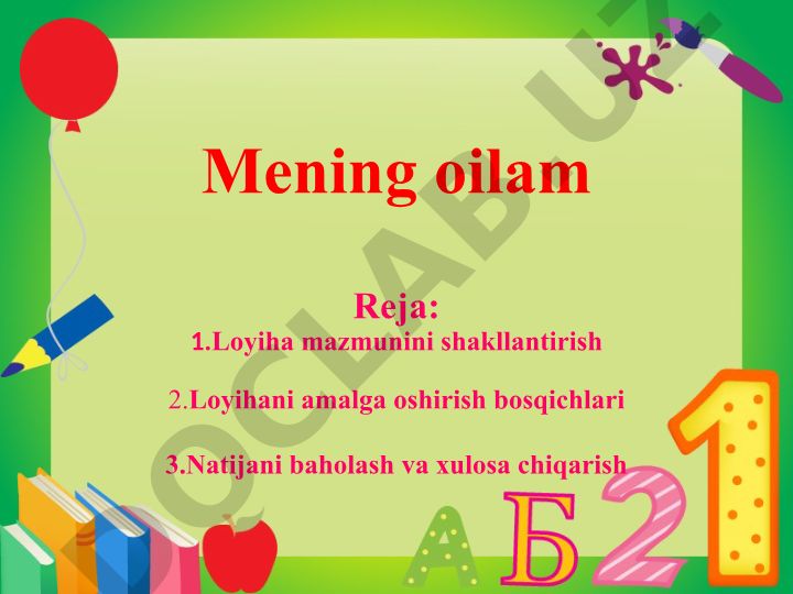 Mening oilam