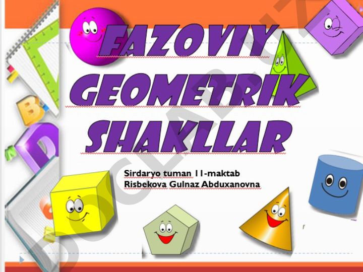 Fazoviy shakllar va ularni tasvirlash qoidalari