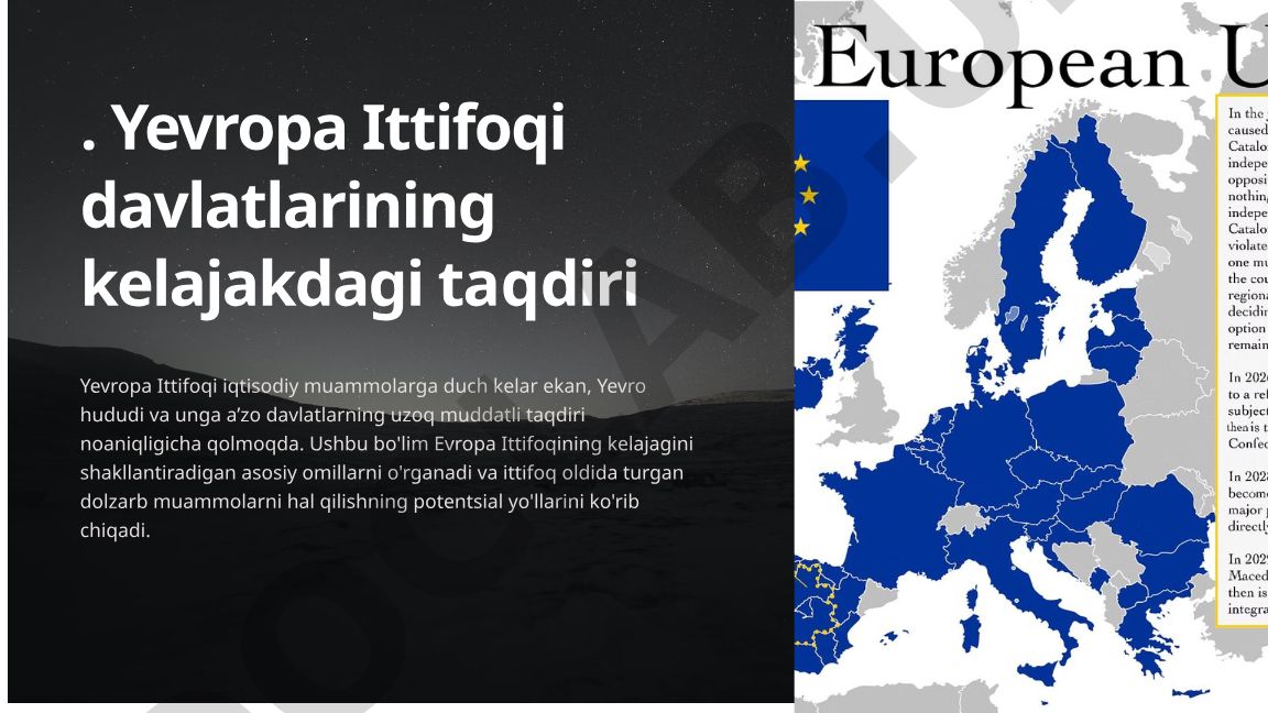 Yevropa Ittifoqining kelajagi va a'zo davlatlarining taqdiri
