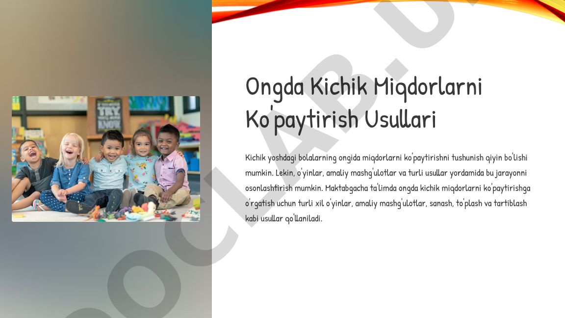 Ongda Kichik Miqdorlarni Ko'paytirish Usullari
