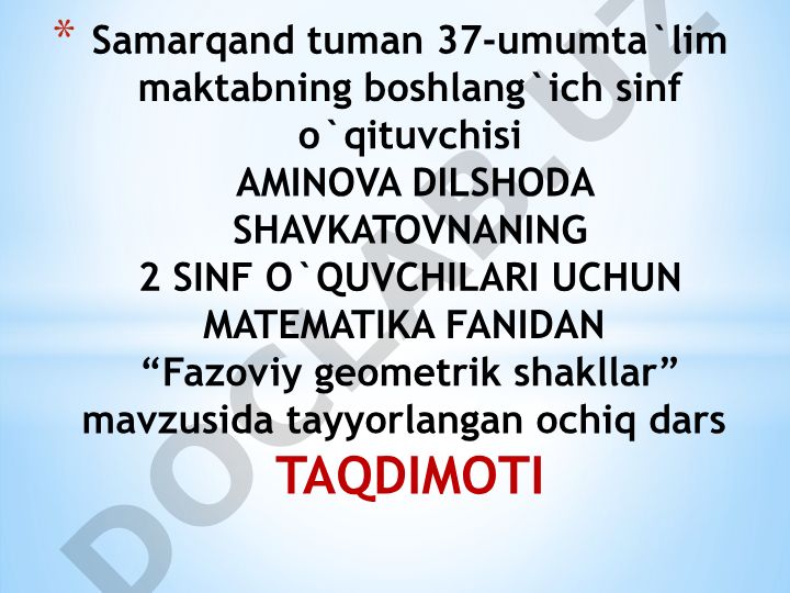 Fazoviy geometrik shakllar