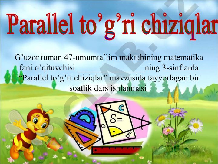 Parallel to'g'ri chiziqlar