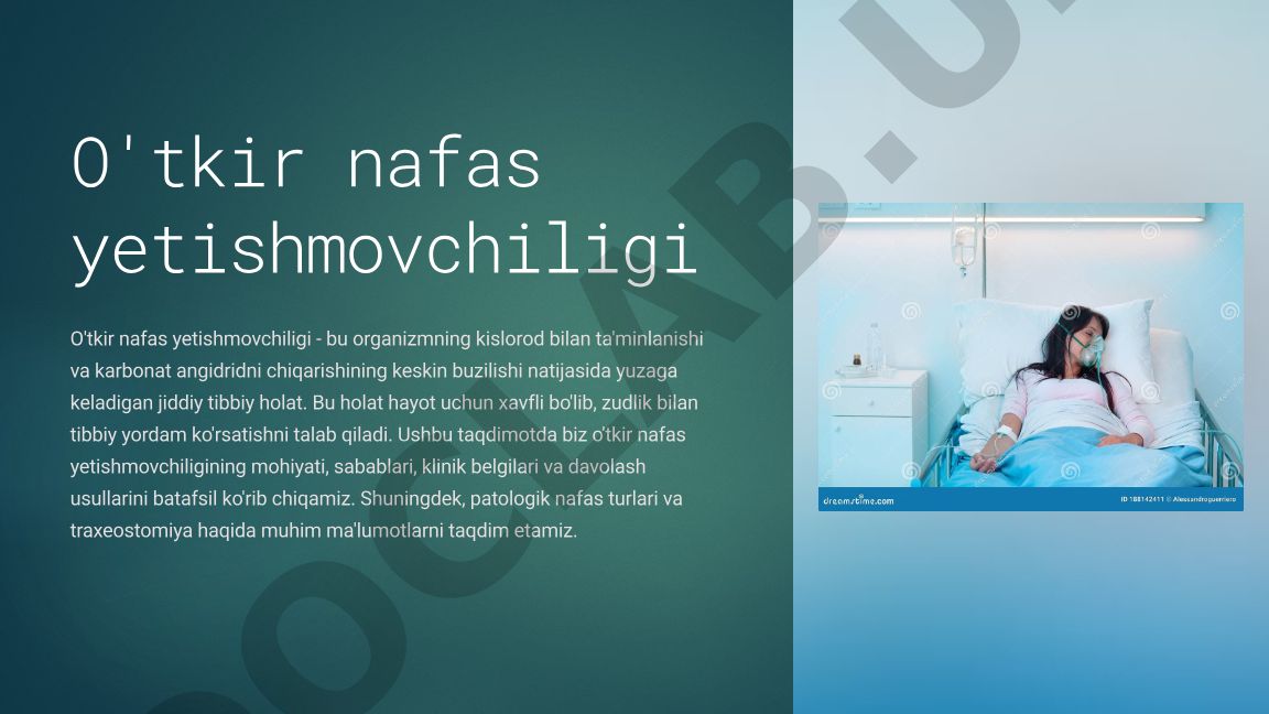 O'tkir nafas yetishmovchiligi: sabablari, belgilari va davolash usullari