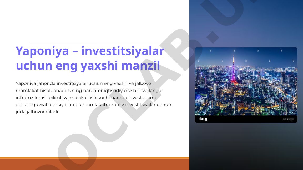 Yaponiya – investitsiyalar uchun eng yaxshi manzil