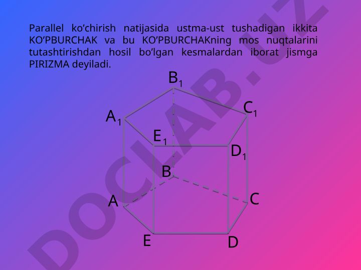 Geometrik jismlar: prizma, piramida va parallelopiped