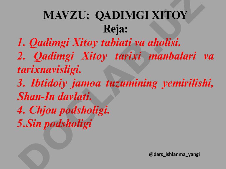 Qadimgi Xitoy