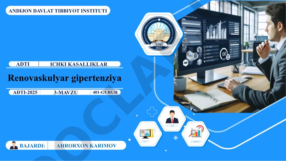Renovaskulyar gipertenziyaning anatomik va gistologik asoslari