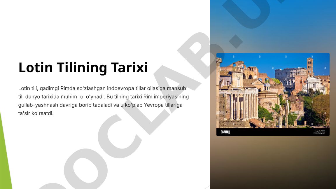 Lotin Tilining Tarixi va Rivojlanishi