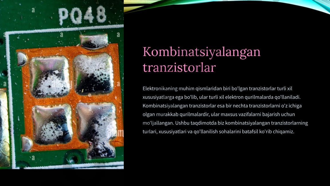 Kombinatsiyalangan tranzistorlar turlari va qo'llanilishi