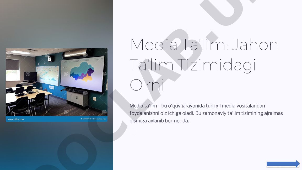 Media Ta'lim: Jahon Ta'lim Tizimidagi O'rni