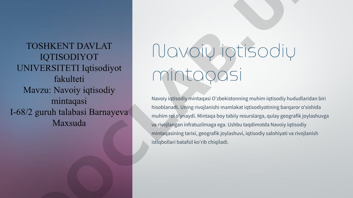 Navoiy iqtisodiy mintaqasi