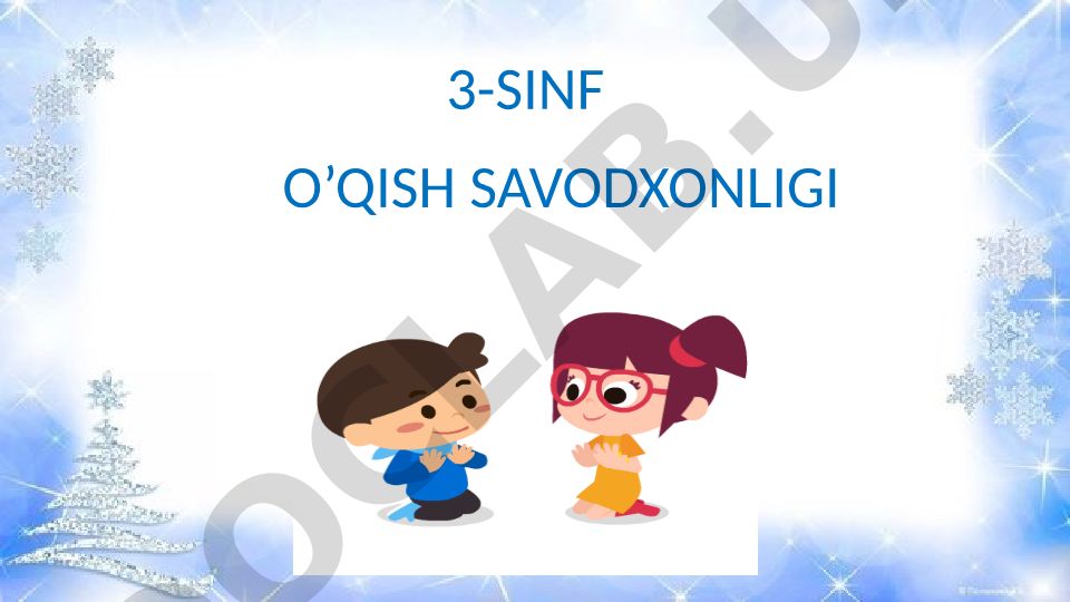 3-sinf o’qish savodxonligi bo’lim yuzasidan takrorlash