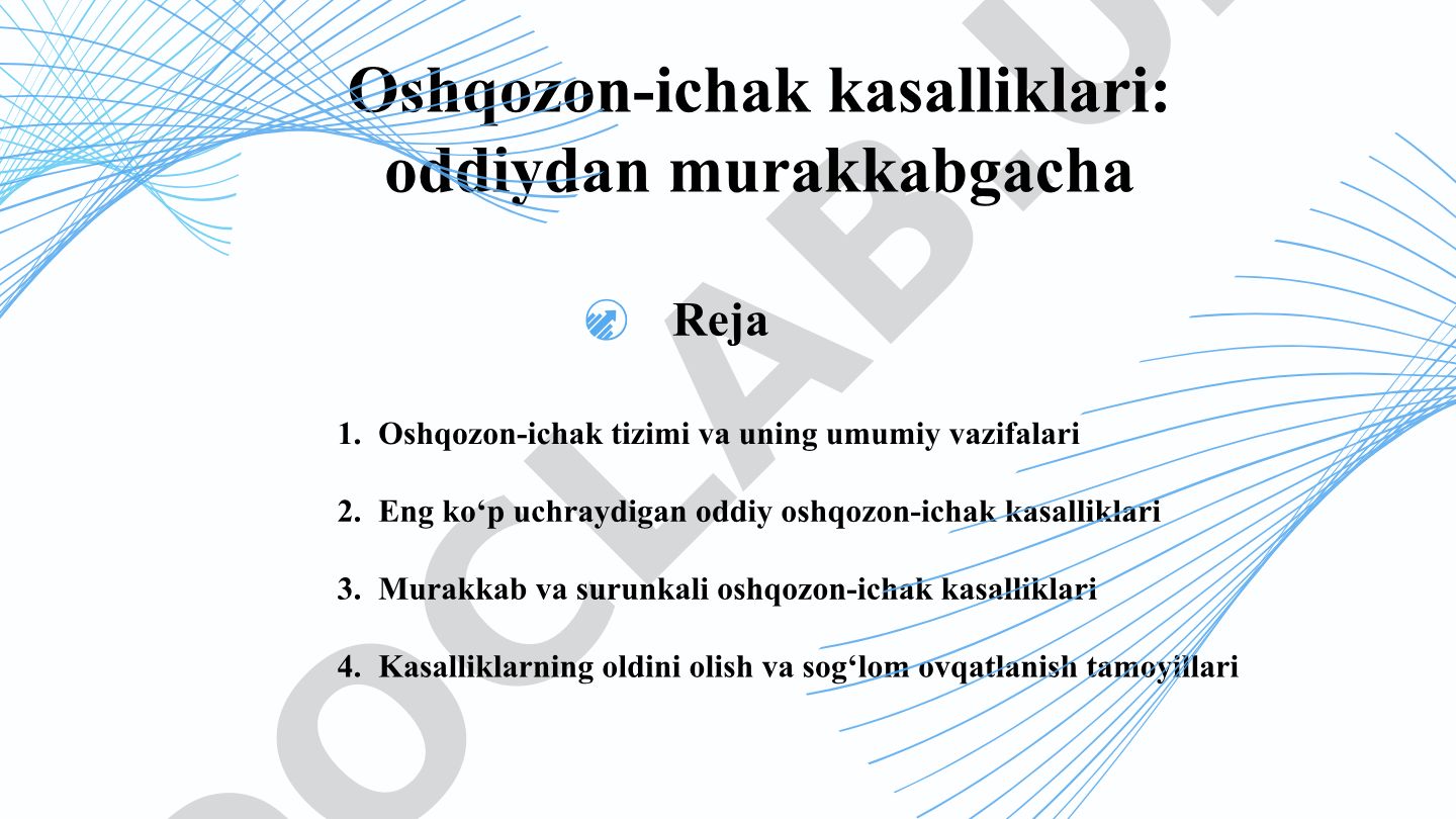 Oshqozon-ichak kasalliklari: oddiy va murakkab shakllari