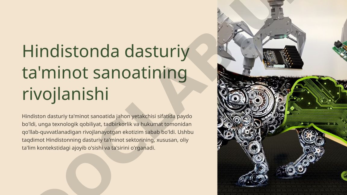 Hindistonda dasturiy ta'minot sanoatining rivojlanishi