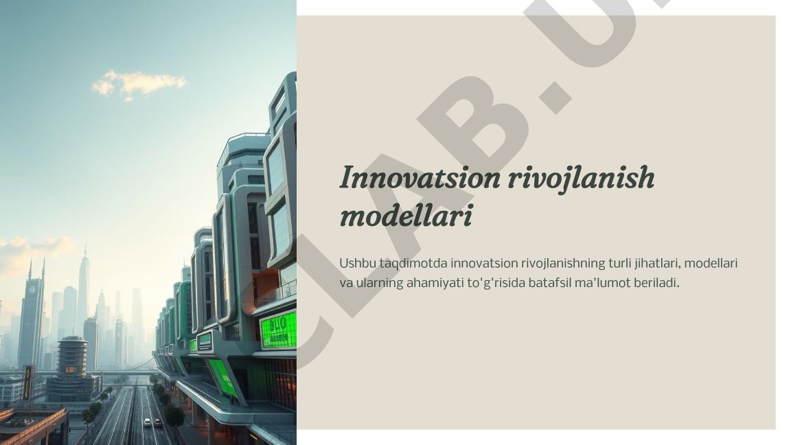 Innovatsion rivojlanish modellari