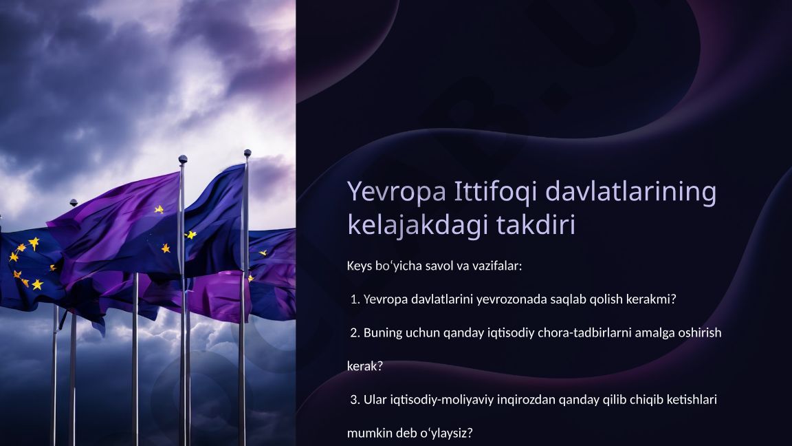 Yevropa Ittifoqi davlatlarining kelajakdagi takdiri