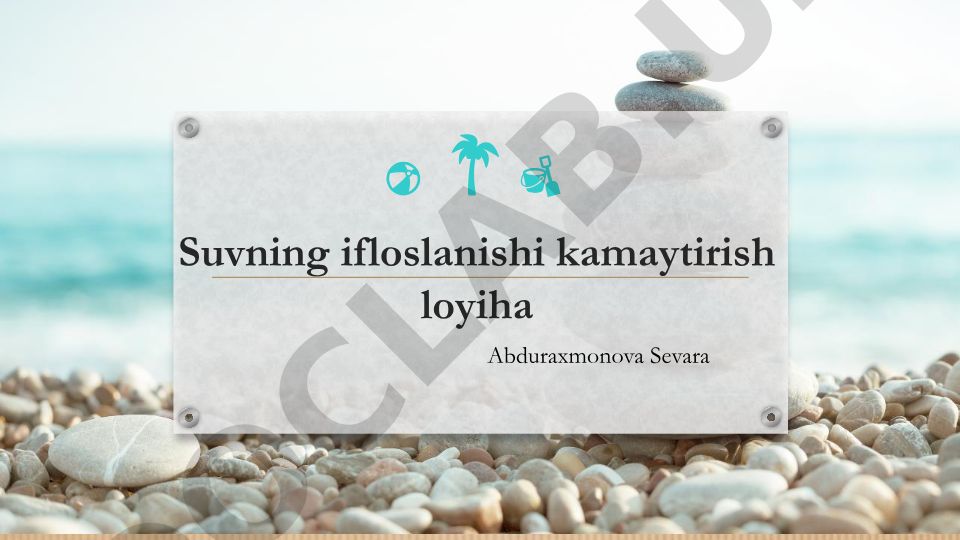 Suv ifloslanishini kamaytirish loyihasi