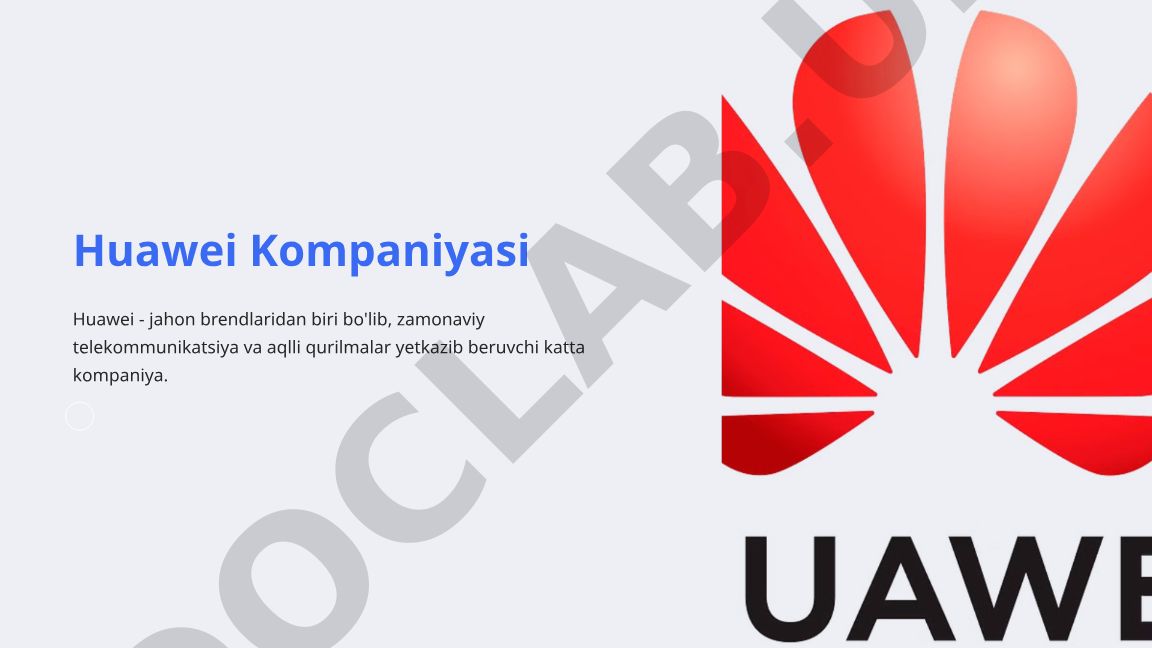 Huawei kompaniyasi: tarixi, mahsulotlari va texnologiyalari