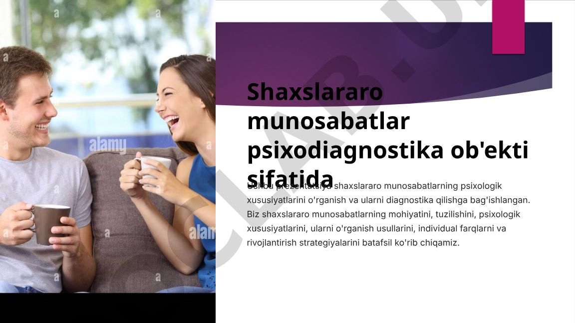 Shaxslararo munosabatlar psixodiagnostika ob'ekti sifatida