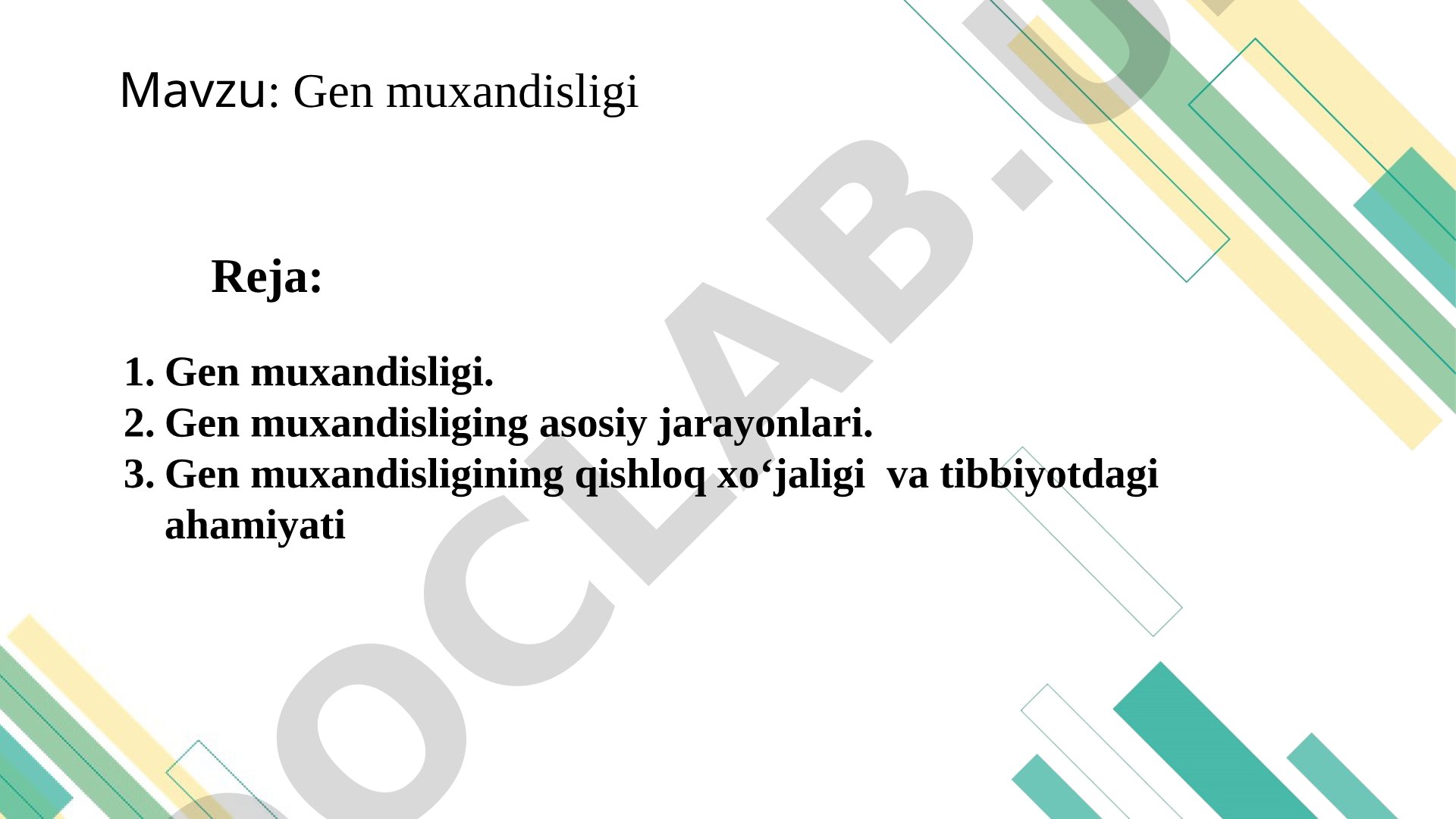 Gen muxandisligi