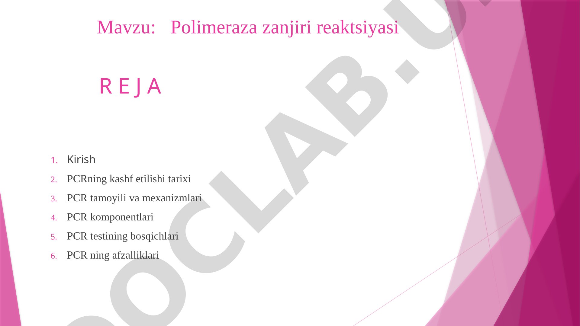 Polimeraza zanjiri reaktsiyasi