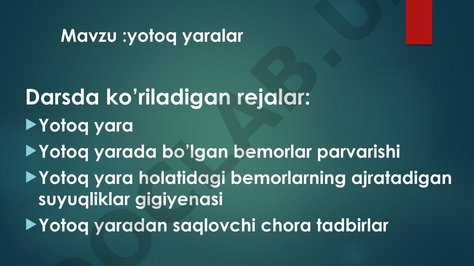 Yotoq yaralar
