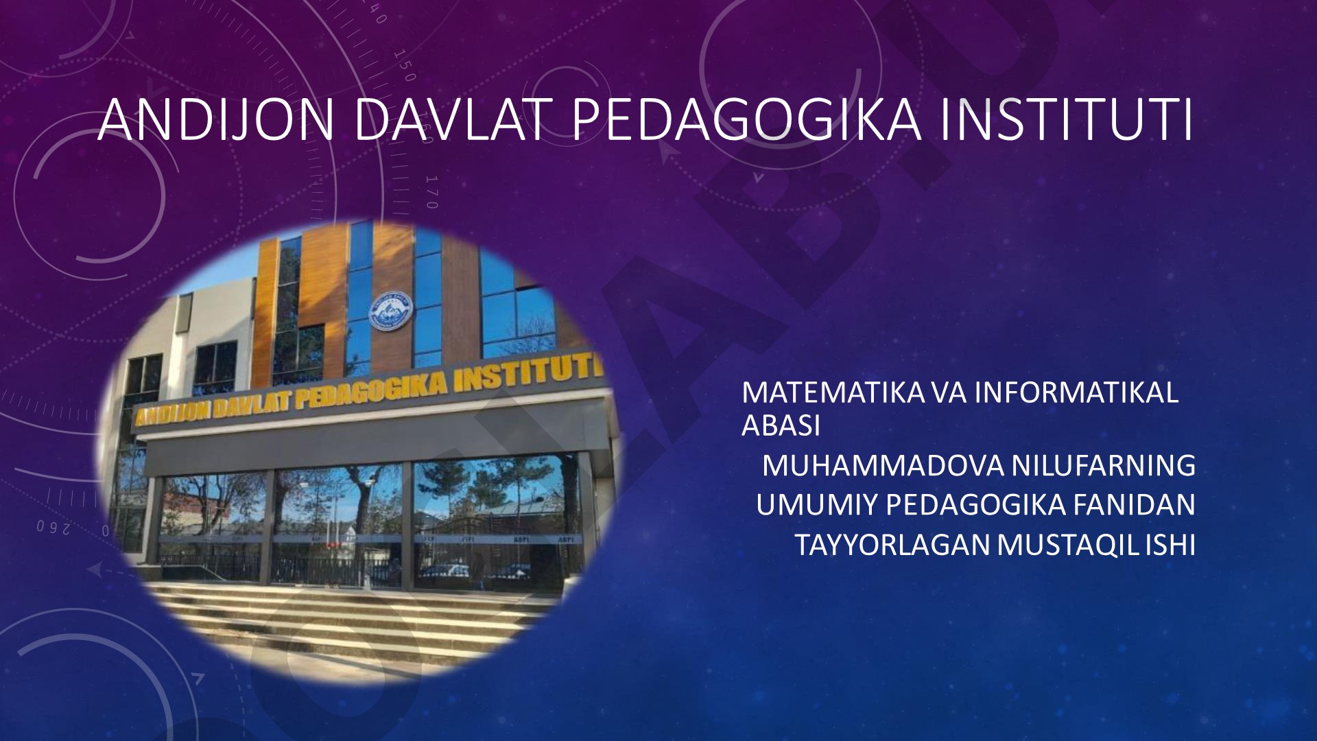 Ta'lim metodlari va vositalari