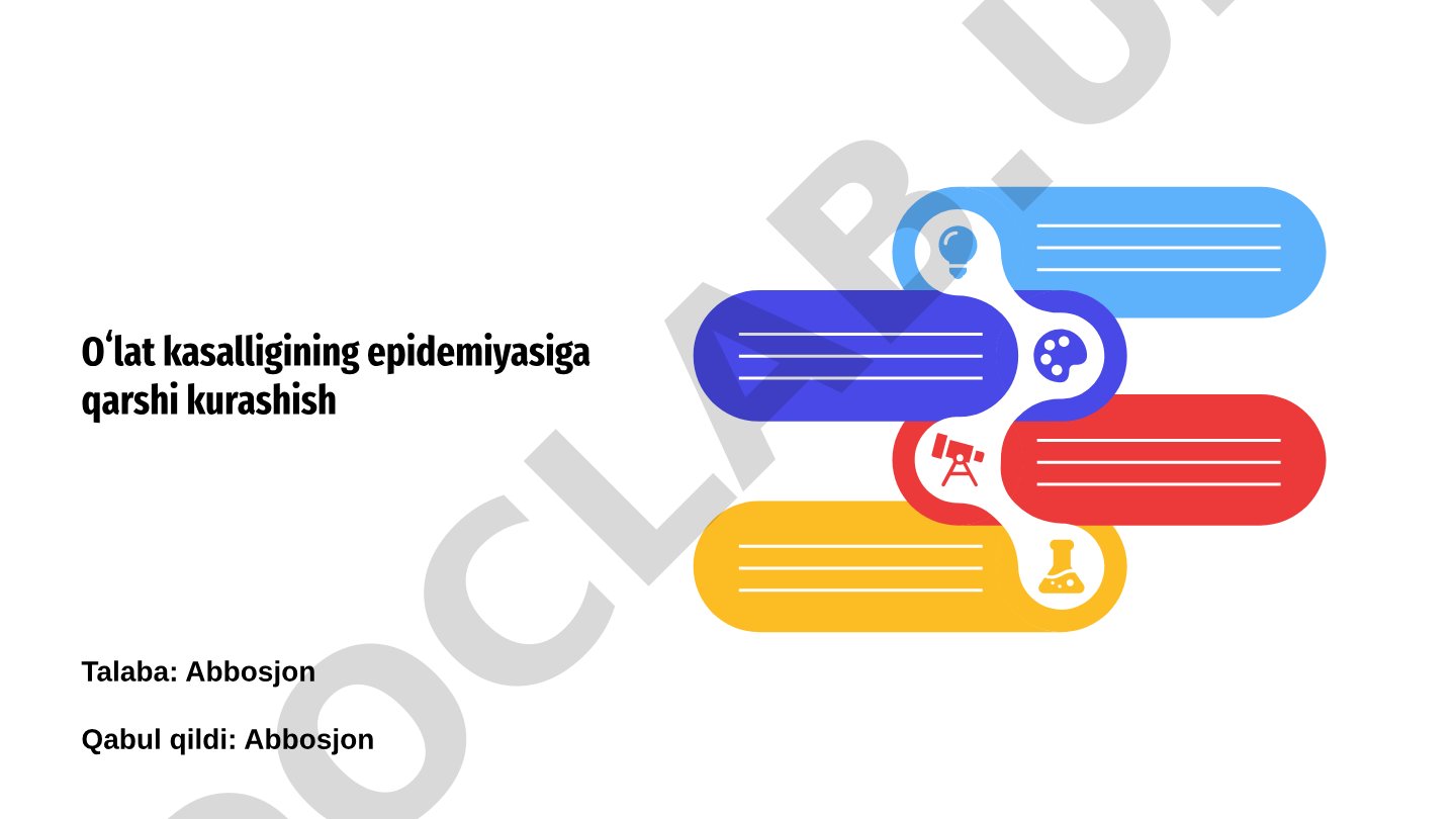 Oʻlat kasalligining epidemiyasiga qarshi kurashish