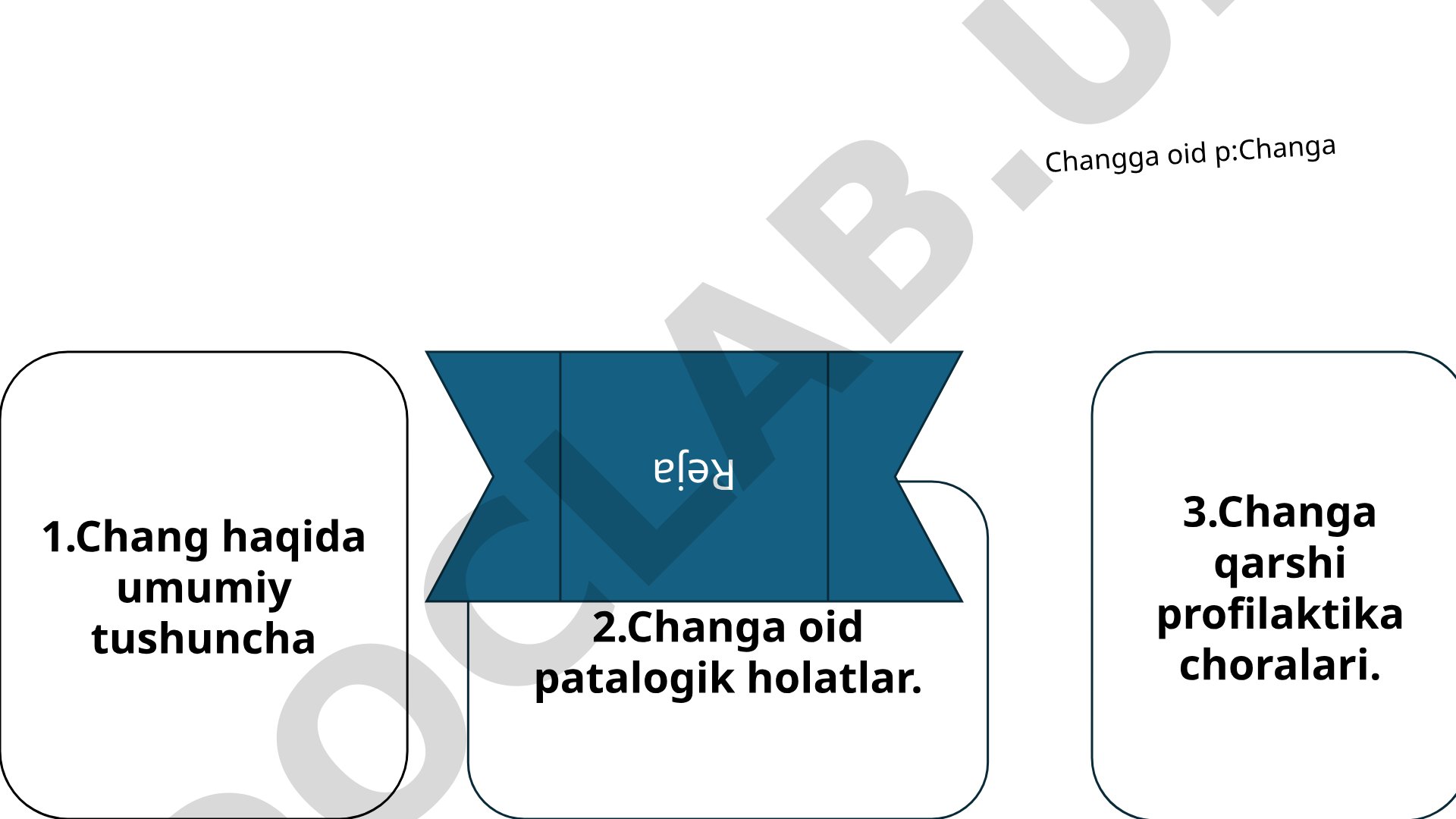 Chang haqida umumiy tushuncha va uning inson organizmiga ta'siri