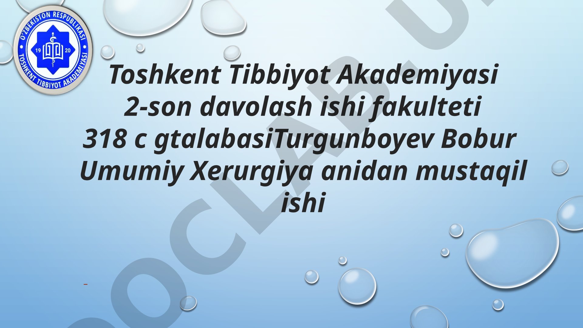 Kontakt infeksiyani oldini olish usullari. Sterillizatsiya qilish usullari