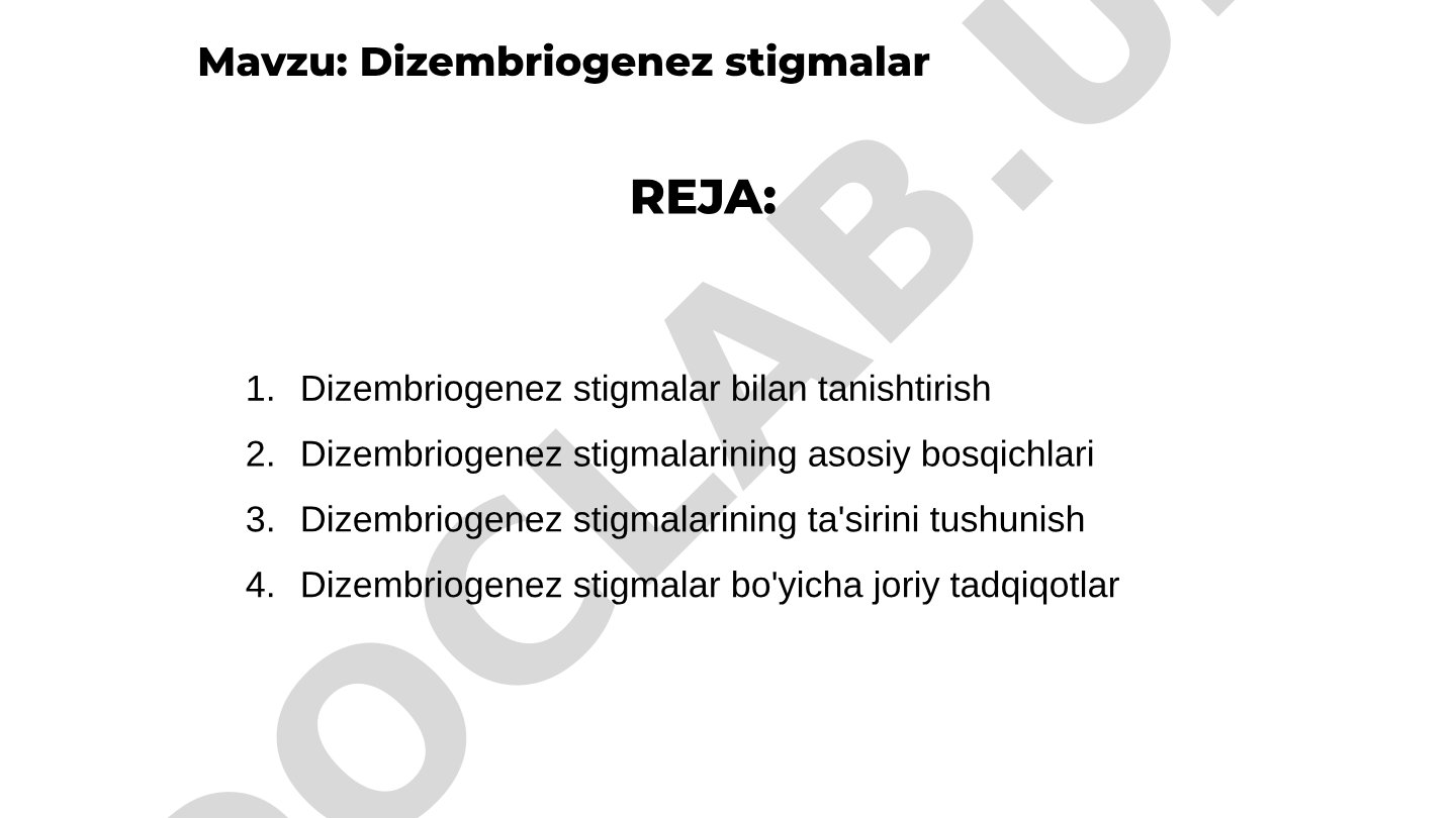 Dizembriogenez stigmalar
