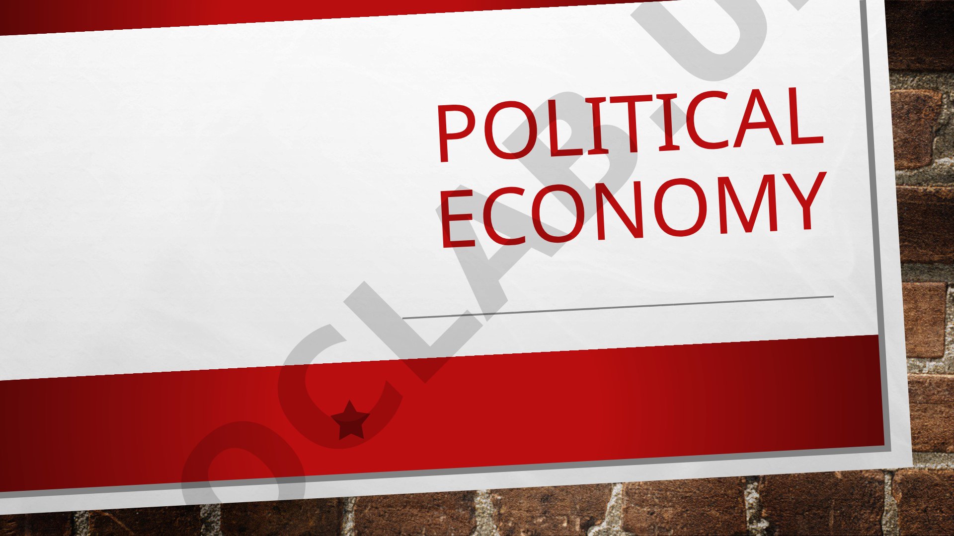 Topics in political economy