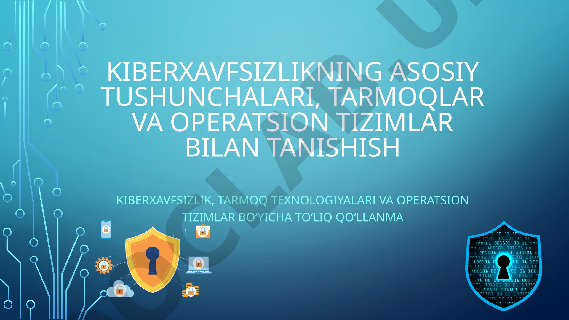 Kiberxavfsizlikning asosiy tushunchalari, tarmoqlar va operatsion tizimlar bilan tanishish