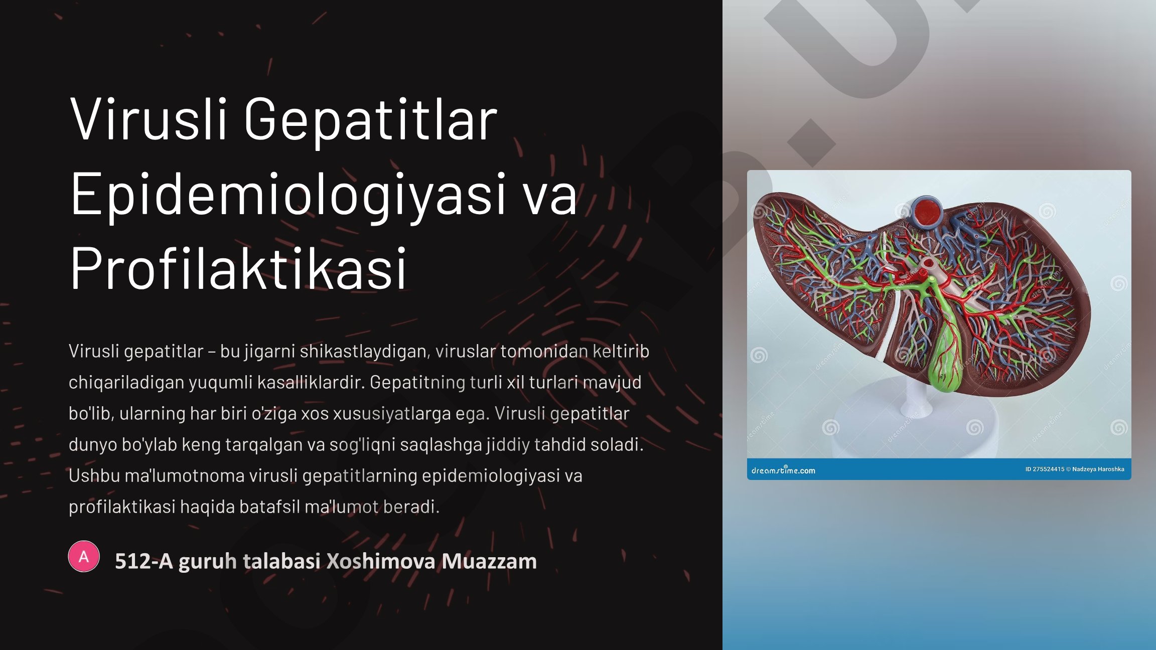 Virusli Gepatitlar Epidemiologiyasi va Profilaktikasi