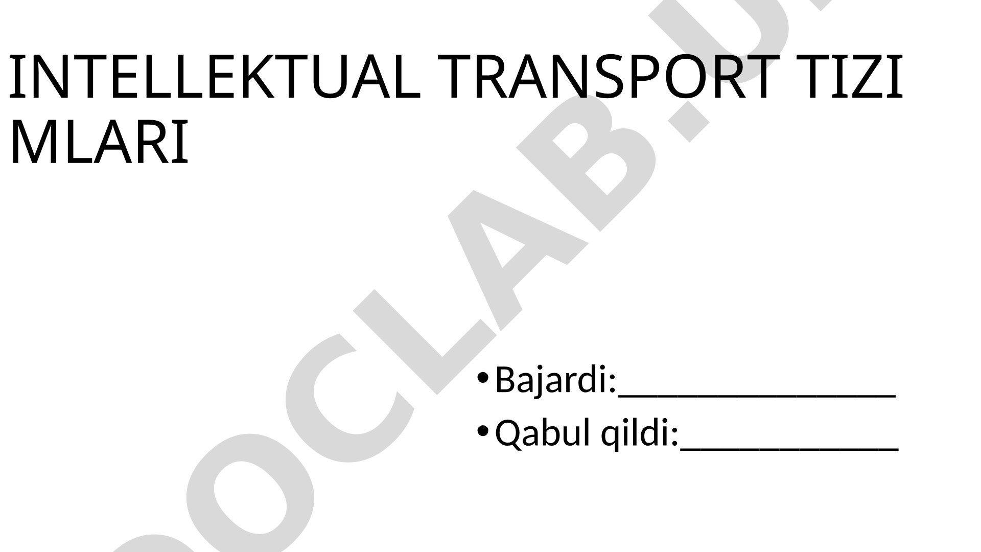 I.T.T komunikatsiyon infratuzilmasi