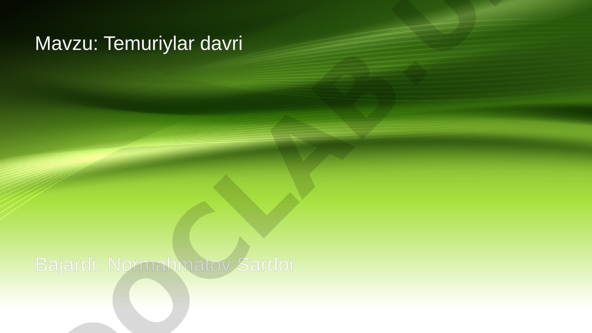 Temuriylar davri