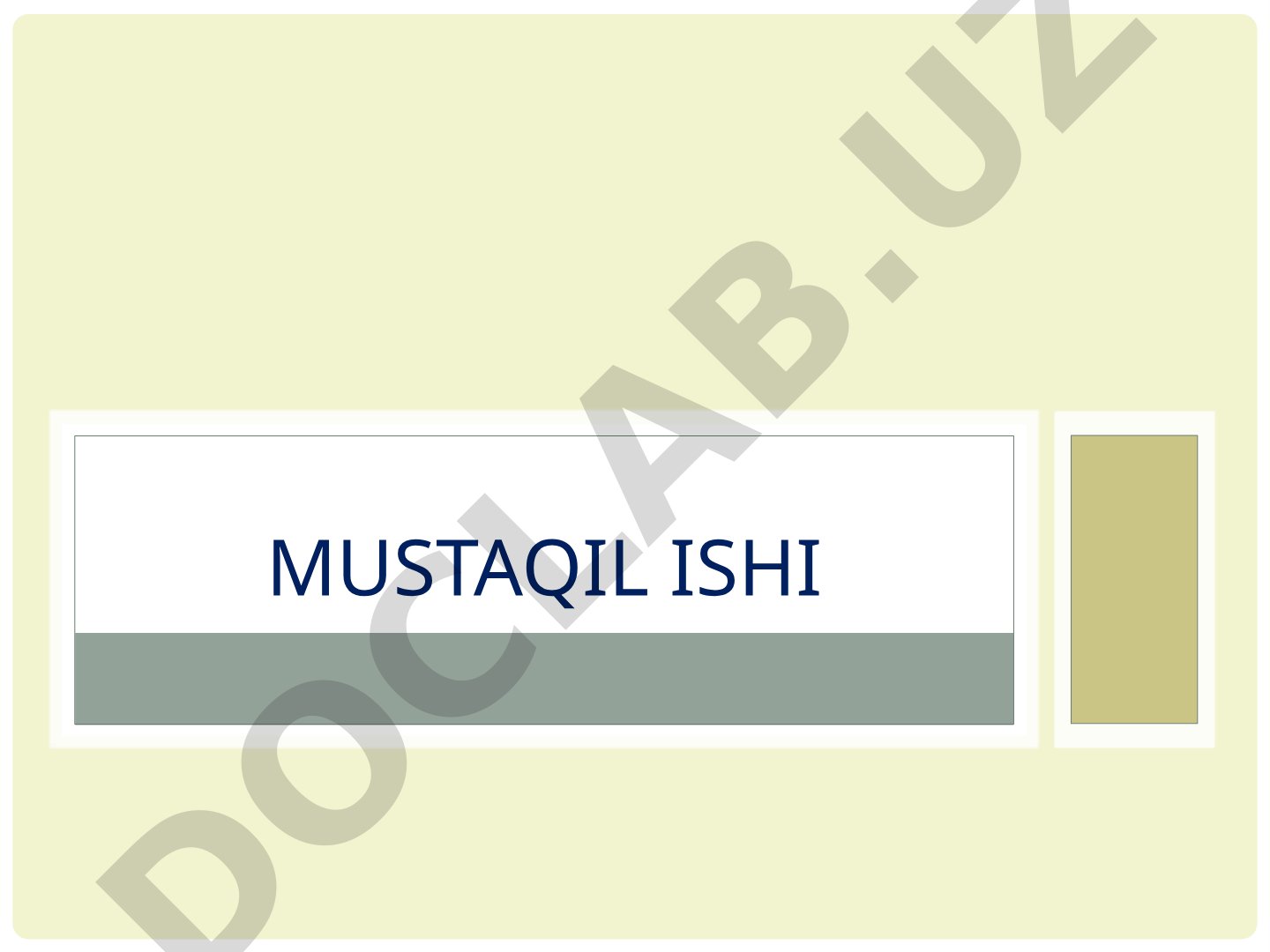 Suv manbalarini ifloslanishi muhofazasi suv sifatini yaxshilash