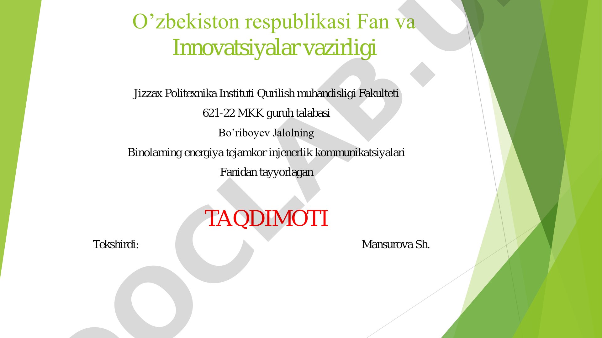 Isitish tizimida polimer quvurlardan foydalanish