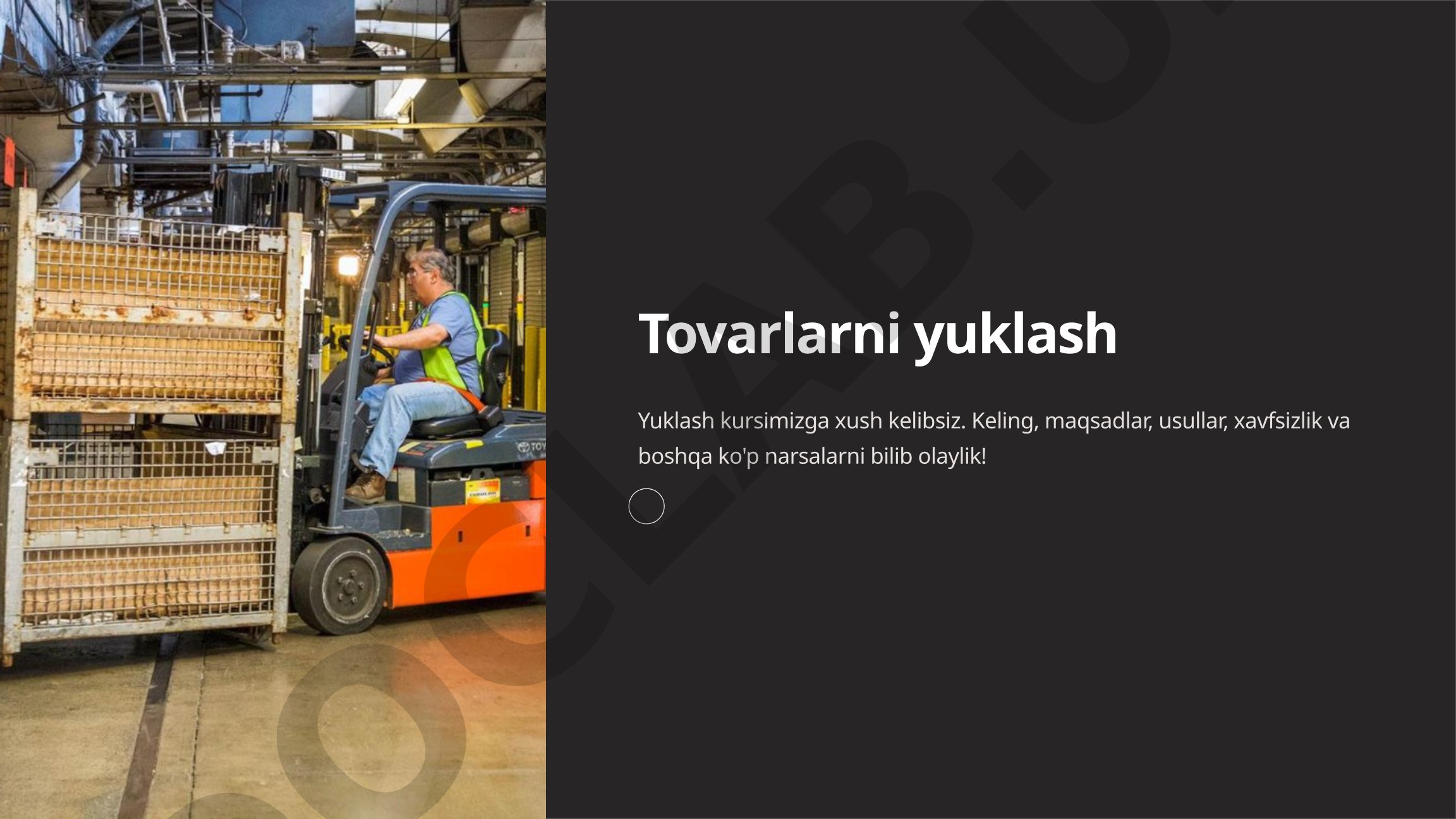Tovarlarni yuklash