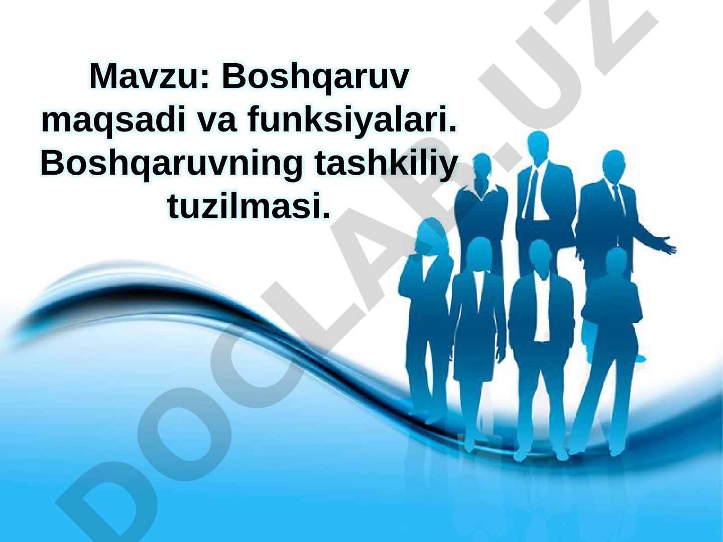 Boshqaruv maqsadi va funksiyalari