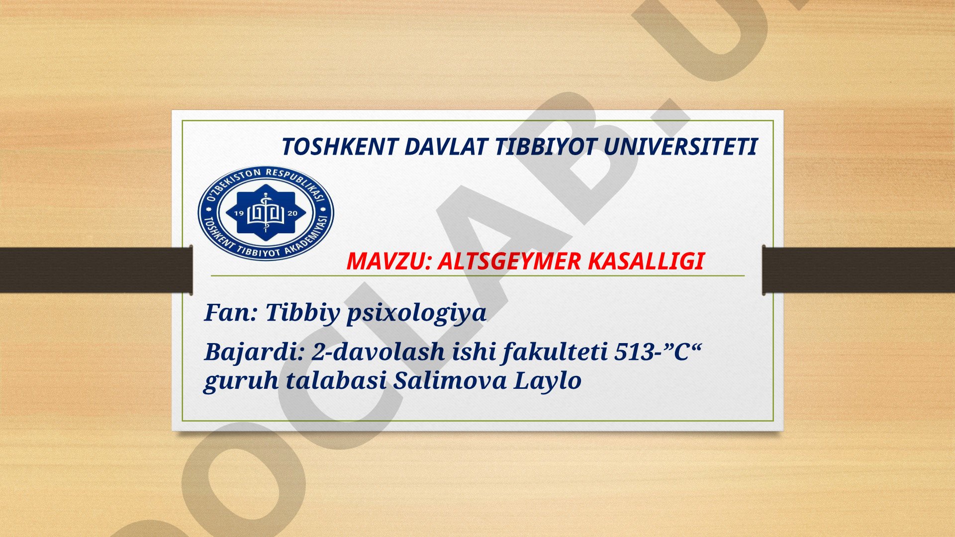 Altsgeymer kasalligi