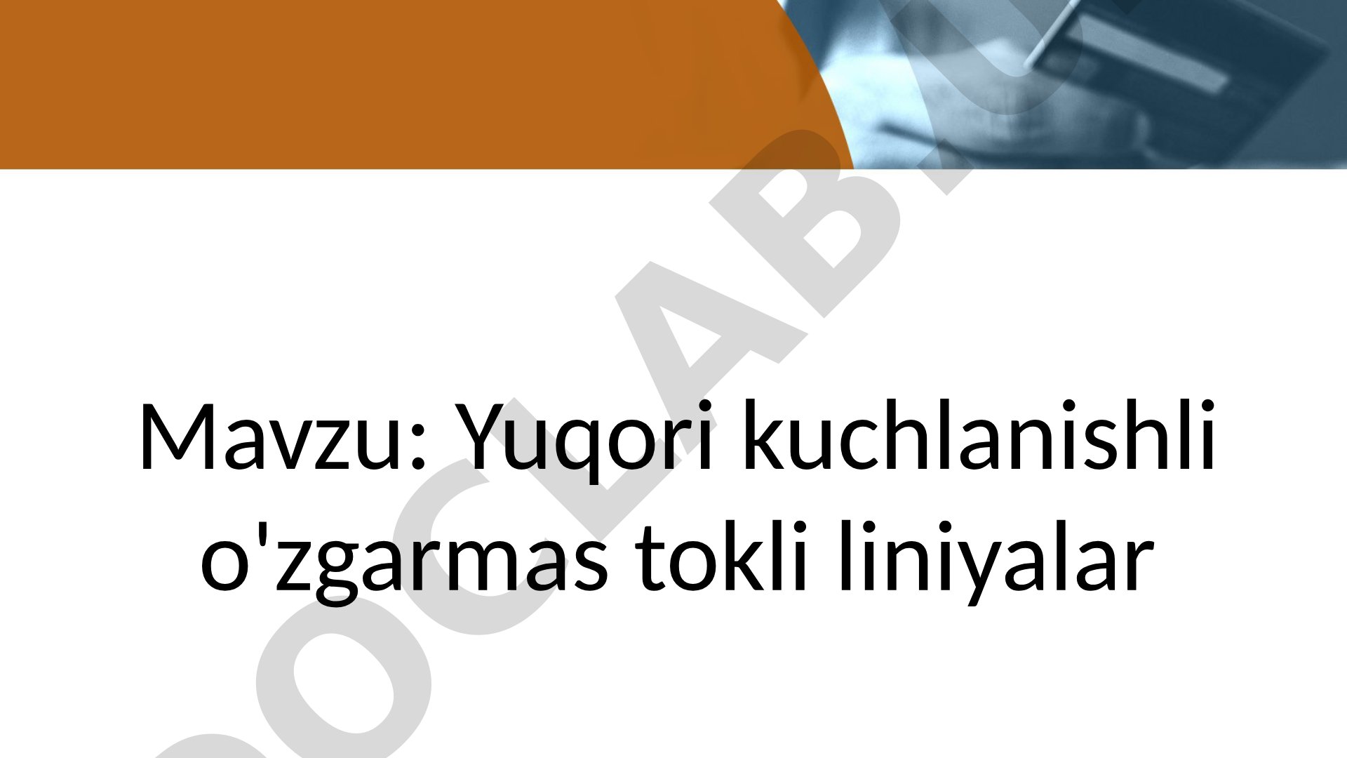 Yuqori kuchlanishli o'zgarmas tokli liniyalar
