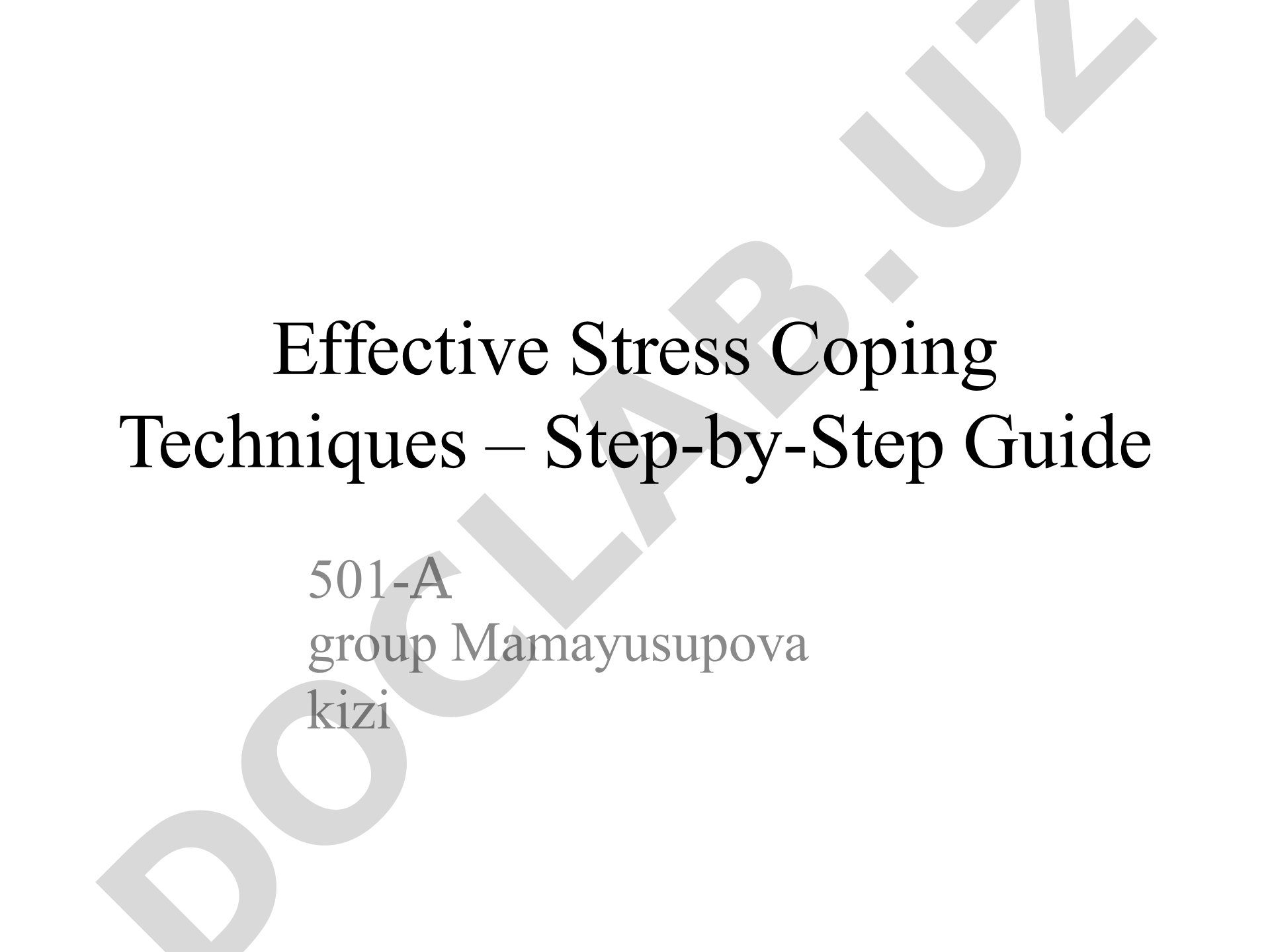 Effective Stress Coping Techniques – Step-by-Step Guide
