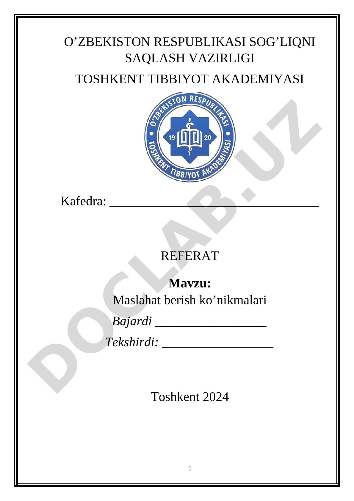 Maslahat berish ko'nikmalari