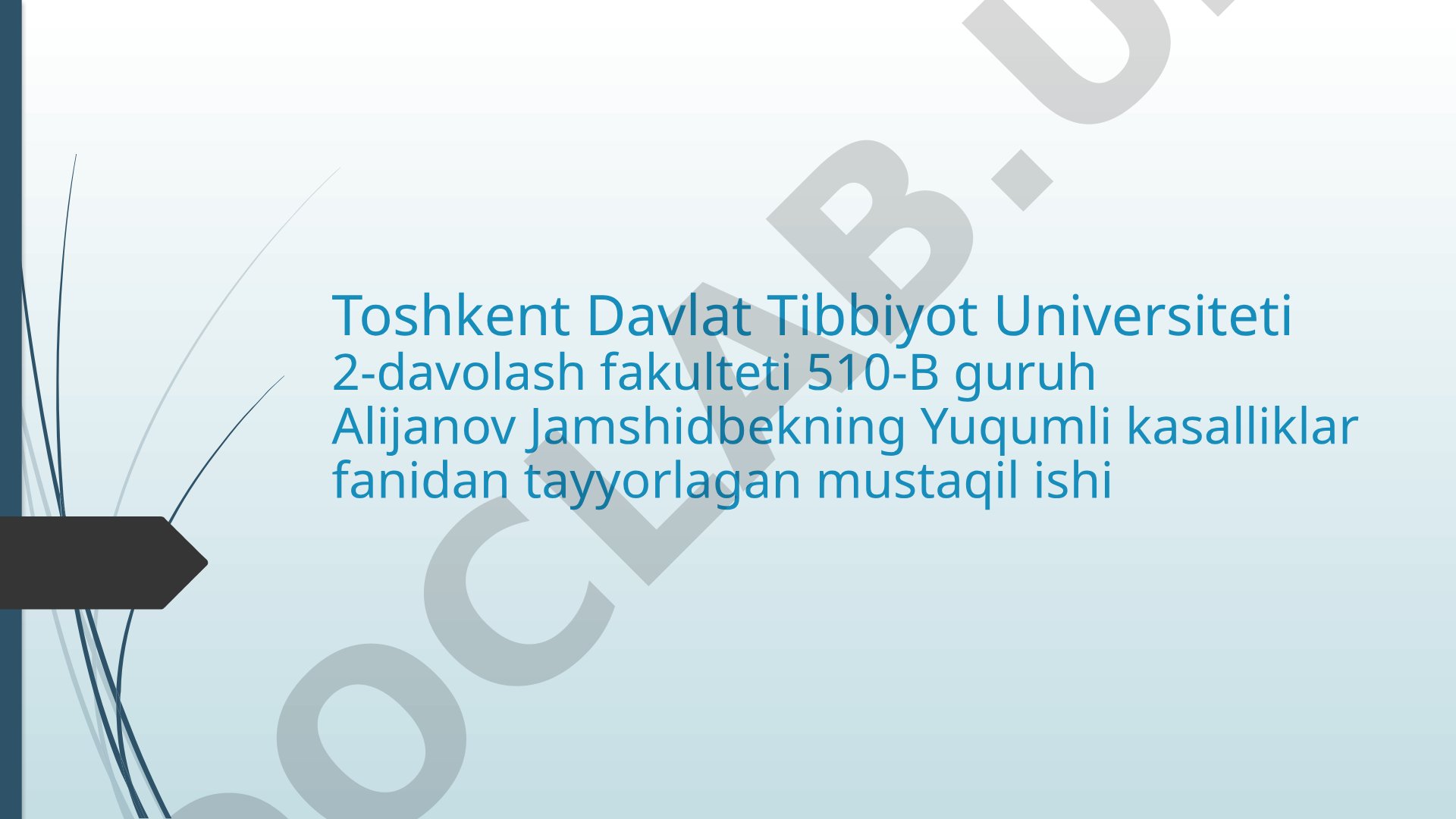 Insonlarda kuzatiladigan parranda grippi: etiologiya, epidemiologiya, klinikasi, diagnostika, davolash