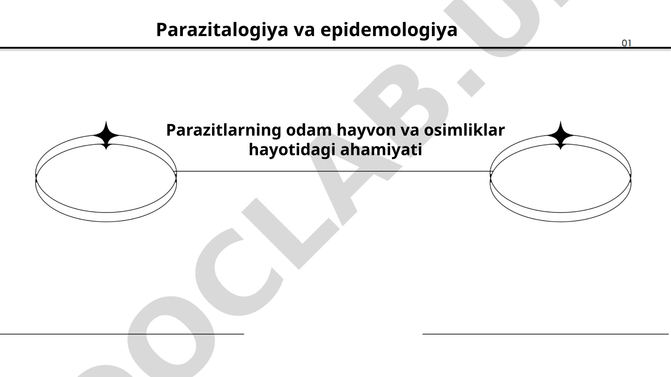 Parazitlarning odam hayvon va o'simliklar hayotidagi ahamiyati